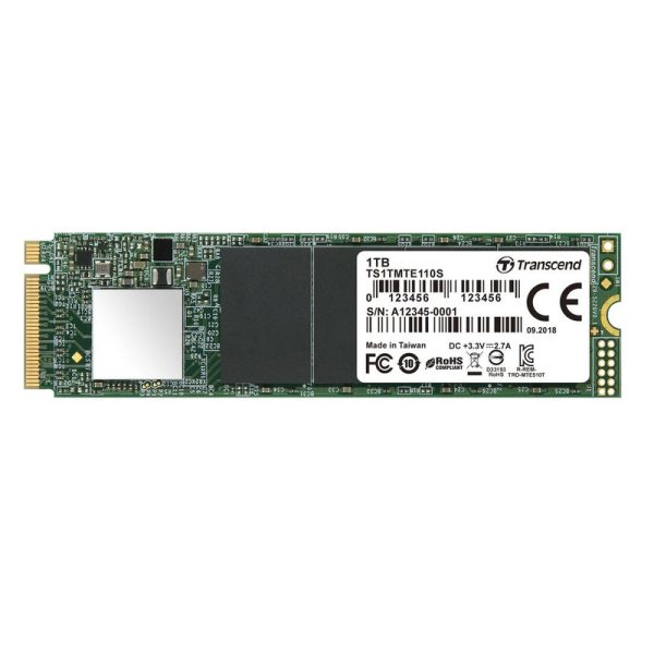 اس اس دی اینترنال ترنسند مدل M.2 Nvme PCIe Gen3 X4 MTE110S ظرفیت یک ترابایت