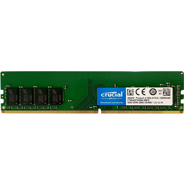 رم دسکتاپ DDR4 تک کاناله 2666 مگاهرتز CL19 کروشیال ظرفیت 8 گیگابایت